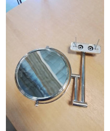 MIROIR GROSSISSANT MÉTAL CHROMÉ 
