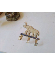 PORTE MANTEAU ÉLÉPHANT LAITON
