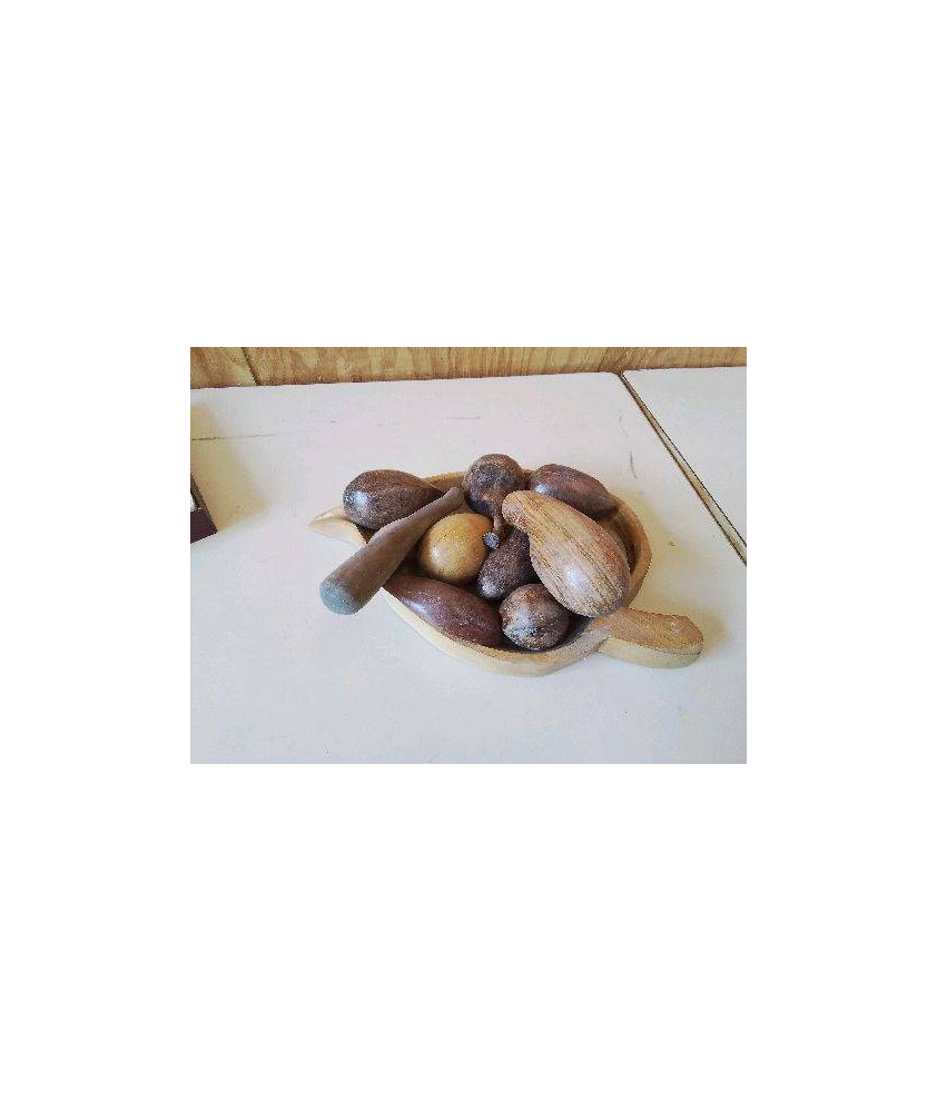 PLATEAU DECO FRUITS EN BOIS