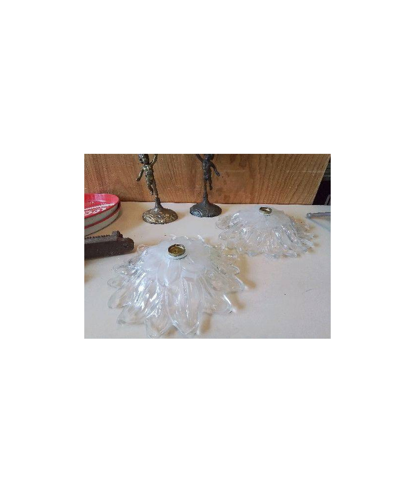 SUSPENSION EN VERRE FLORAL
