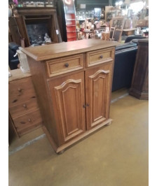 PETIT MEUBLE CHENE 2PORTES 2 TIROIRS 