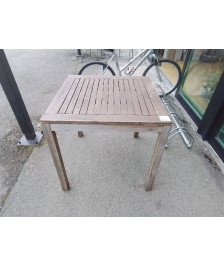 TABLE BISTROT TECK 80X80
