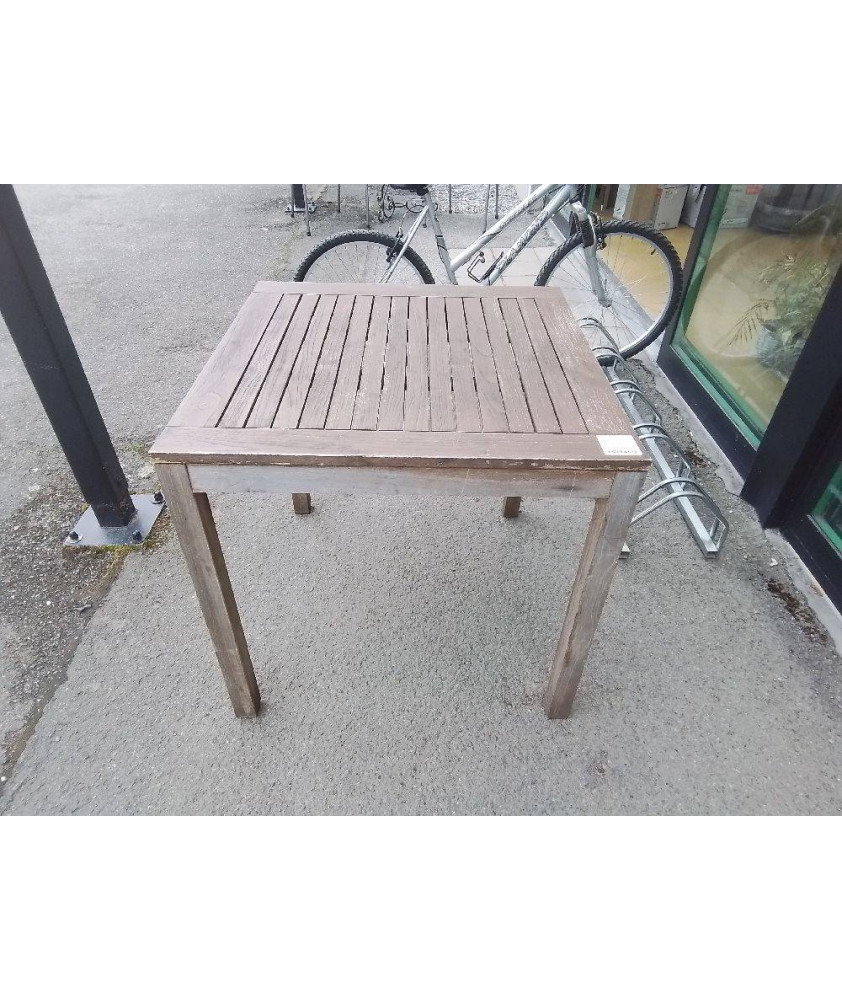 TABLE BISTROT TECK 80X80
