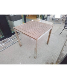 TABLE BISTROT TECK 80X80