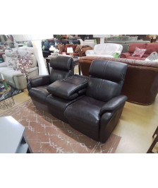 SALON 3 PLACES RELAX MANUELS CUIR 