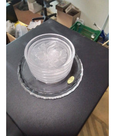 SOUS VERRE EN CRISTAL 
