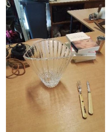 VASE CRISTAL CONIQUE 