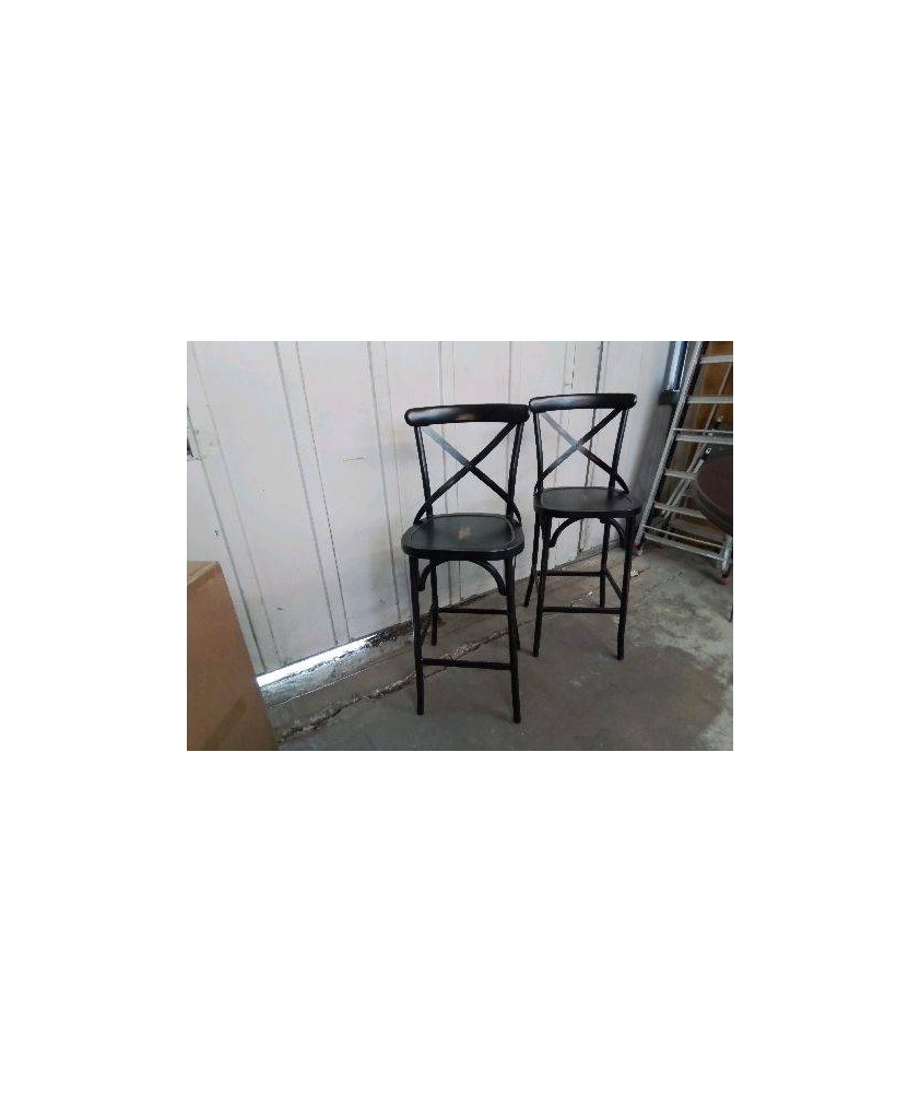 TABOURET ALUMINIUM EFFET THONET