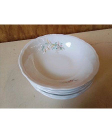 LOT DE 6 COUPELLES EN PORCELAINE DU BERRY