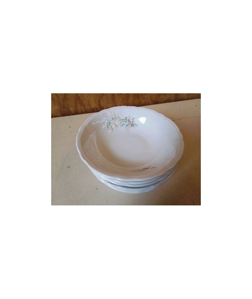 LOT DE 6 COUPELLES EN PORCELAINE DU BERRY