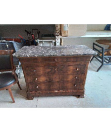 COMMODE STYLE LOUIS PHILIPPE MARBRÉ 
