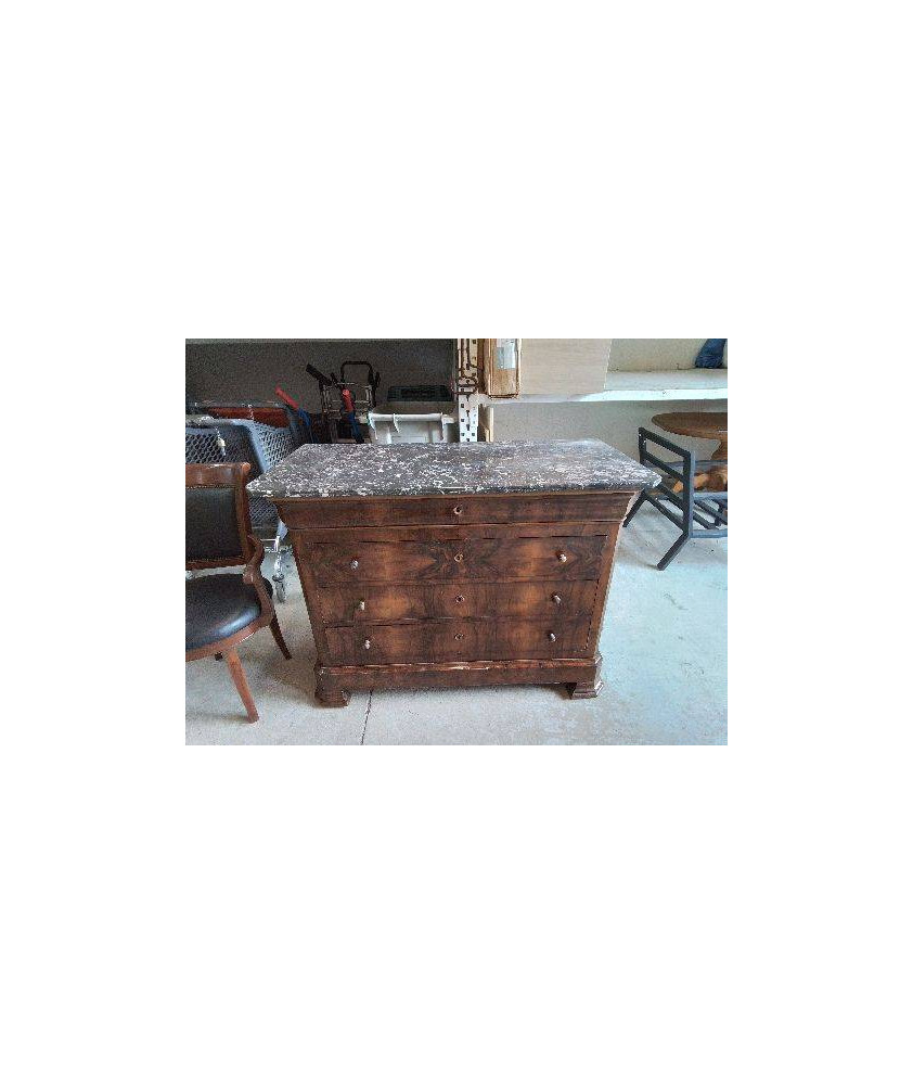 COMMODE STYLE LOUIS PHILIPPE MARBRÉ 