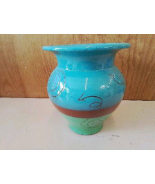 VASE EN GRES ÉMAILLÉ 