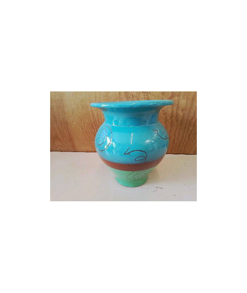 VASE EN GRES ÉMAILLÉ 