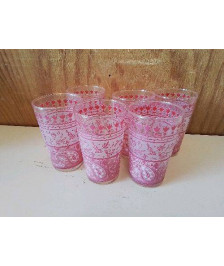 LOT DE 6 VERRES A THE 