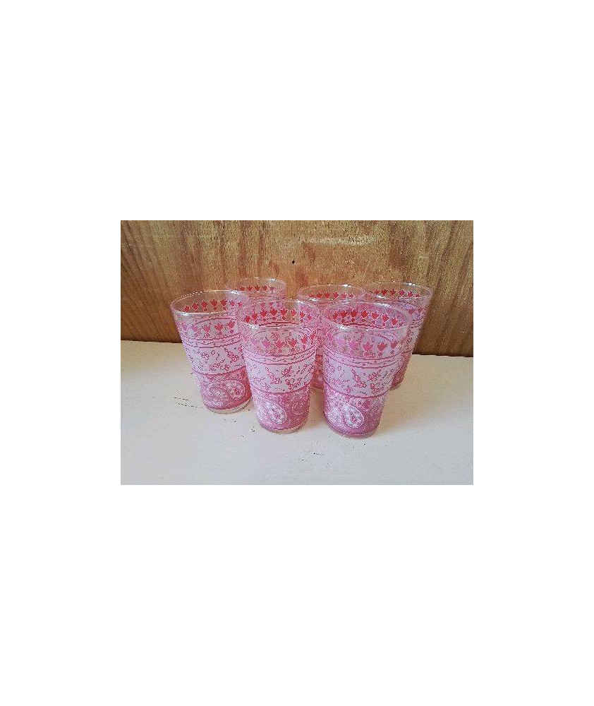 LOT DE 6 VERRES A THE 
