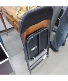 CHAISE PLIANTE NOIRE