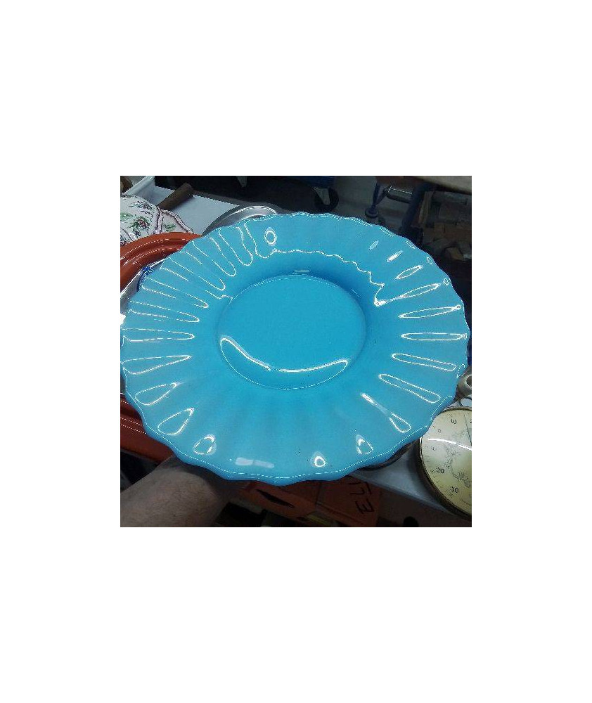 PLAT OPALINE BLEUE