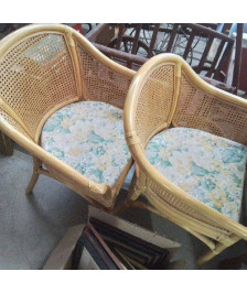 PAIRE DE FAUTEUILS CANNAGE