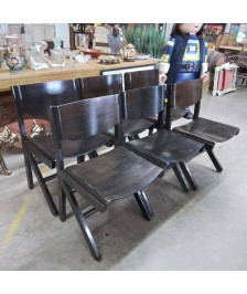 6 CHAISES BAUMANN 