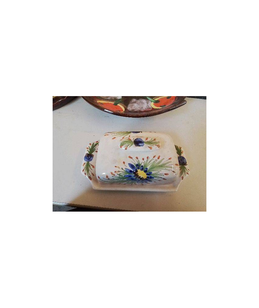 PETIT BEURRIER MOTIF FLORAL 