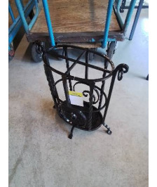 PORTE PARAPLUIE FER FORGÉ NOIR DÉBUT XXE 