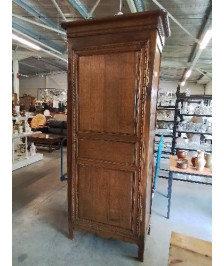 BONNETIÈRE LINGERE BOIS MOULURÉ ET SCULPTÉ STYLE LOUIS XVI DÉBUT XXE