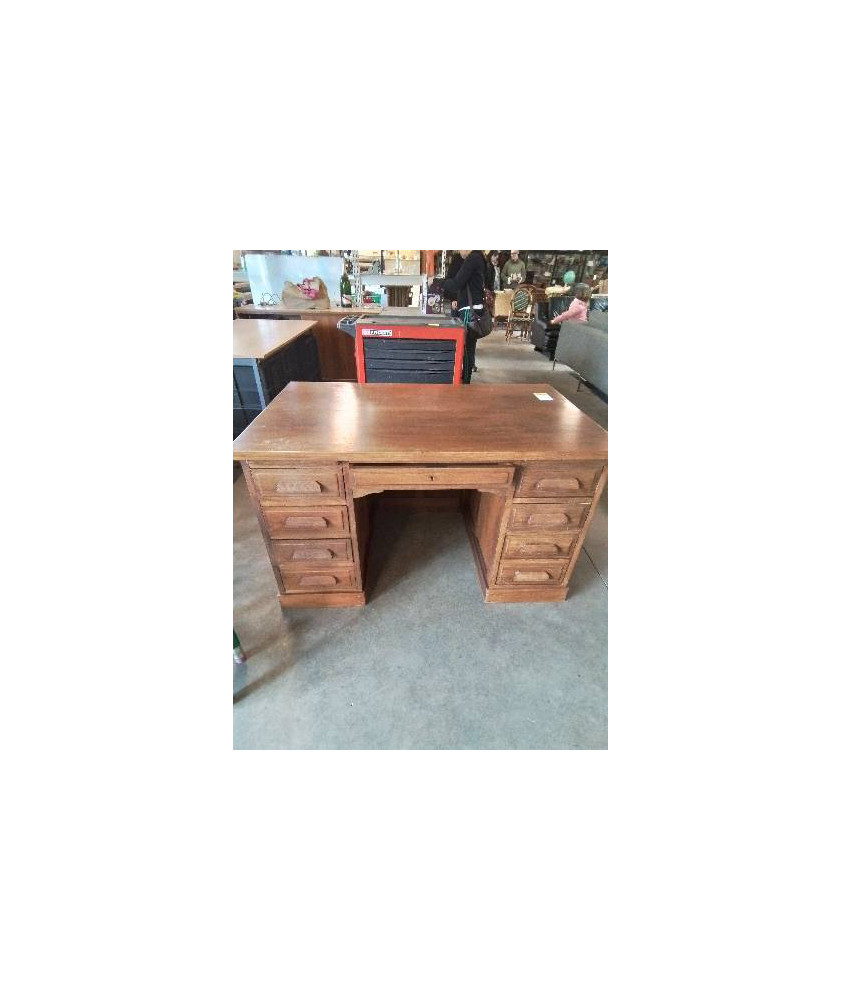 BUREAU A CAISSON 9 TIROIRS ANNÉES 50