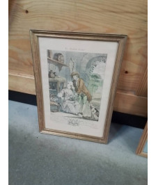 GRAVURE LE JARDINIER GALANT F.N MARTINET