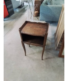 CHEVET CHANTOURNÉ BOIS PIEDS GALBÉS 1 NICHE STYLE REGENCE 