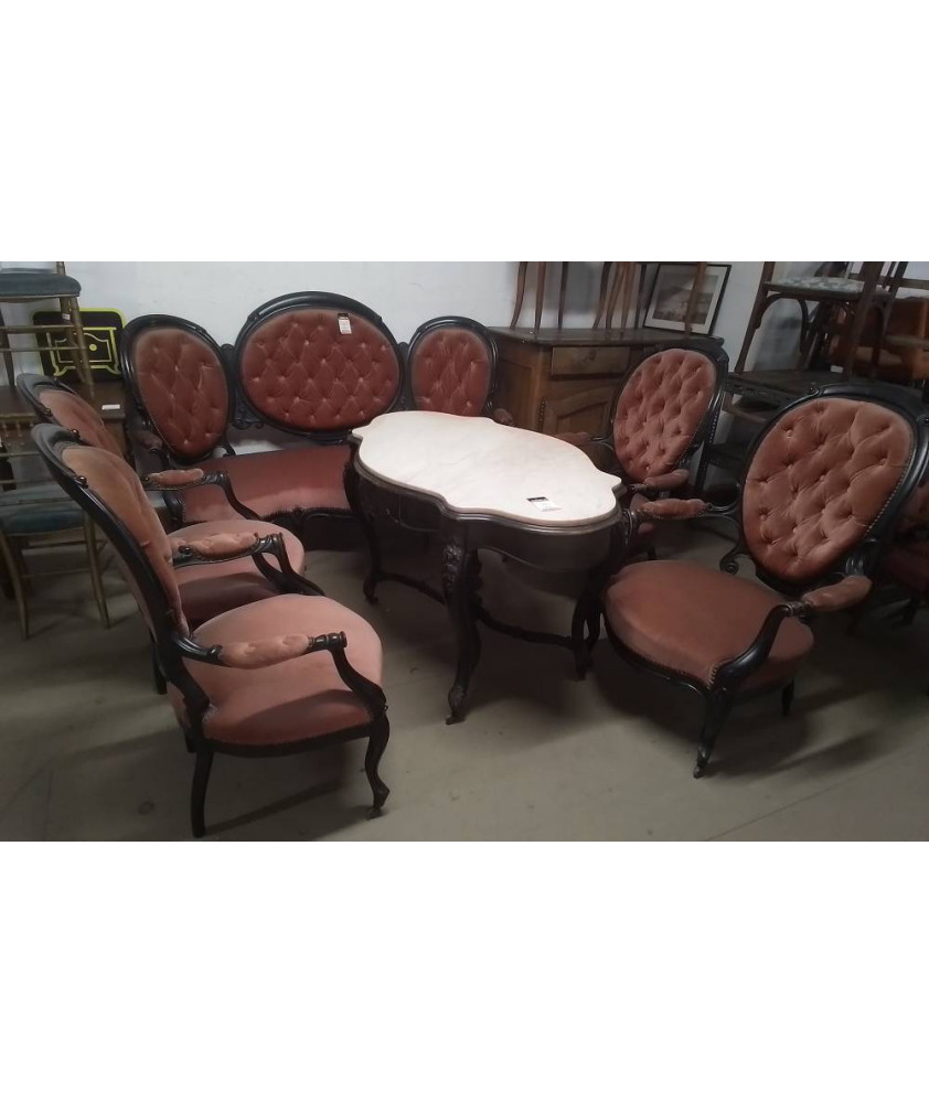 SALON NAPOLEON III  6 PIECES