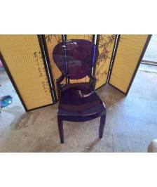 CHAISE EN PLEXI VIOLETTE