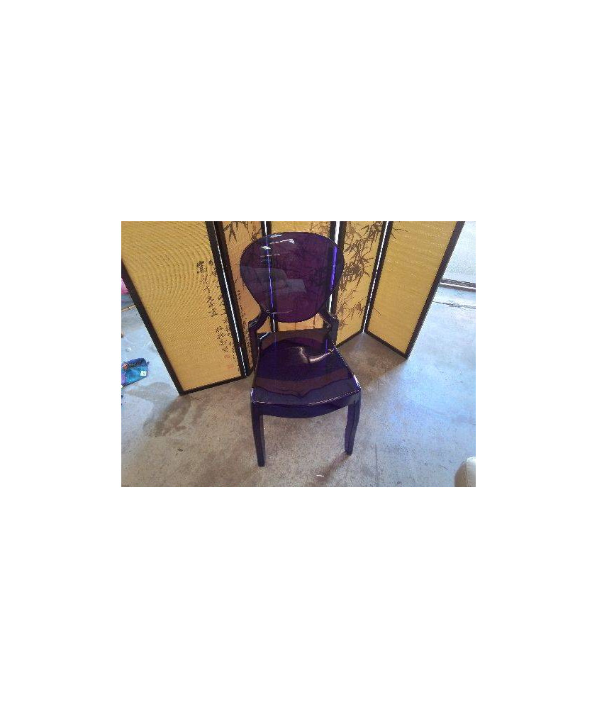 CHAISE EN PLEXI VIOLETTE