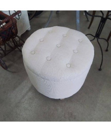 POUF ROND CAPITONNÉ 