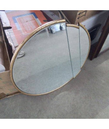 MIROIR DORÉ DESIGN ROND 