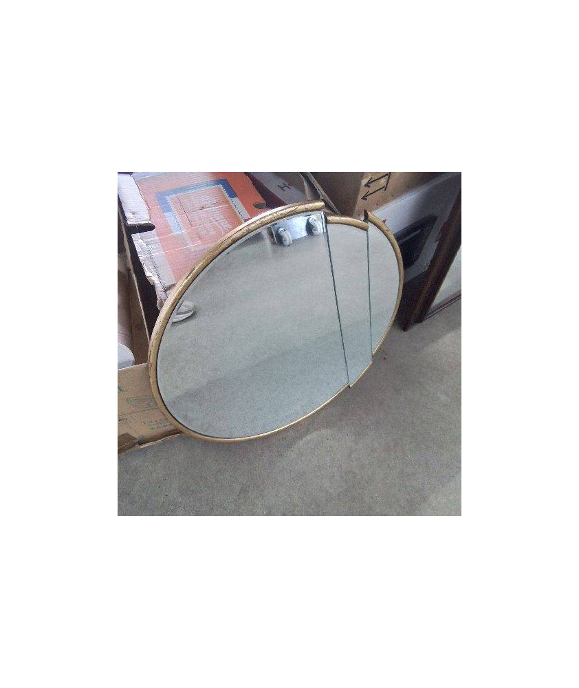 MIROIR DORÉ DESIGN ROND 