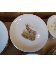 LOT DE 6 ASSIETTES EN PORCELAINE 