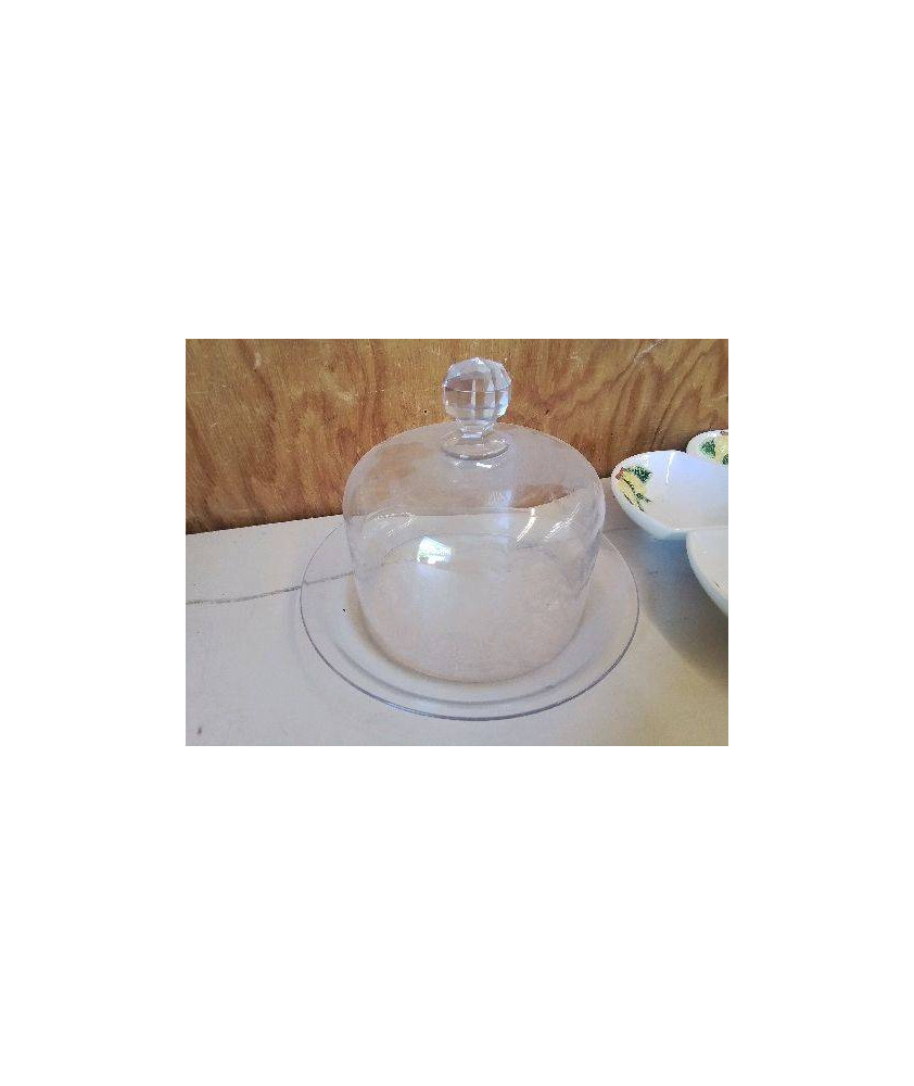 PLAT CLOCHE EN VERRE