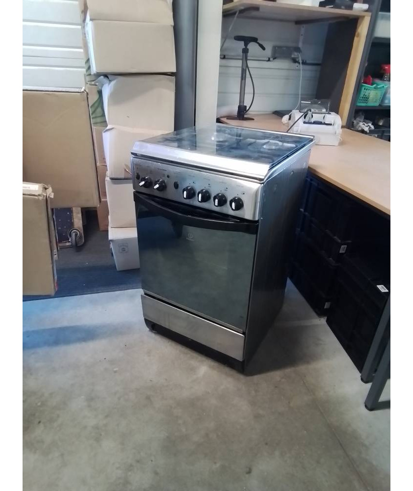 GAZINIERE INDESIT CUCINA K3G210(X)/FR 4 FEUX GAZ DE VILLE FOUR ÉLECTRIQUE
