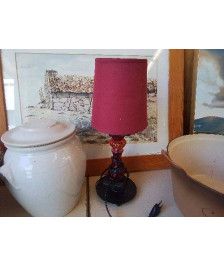 LAMPE PIED VERRE