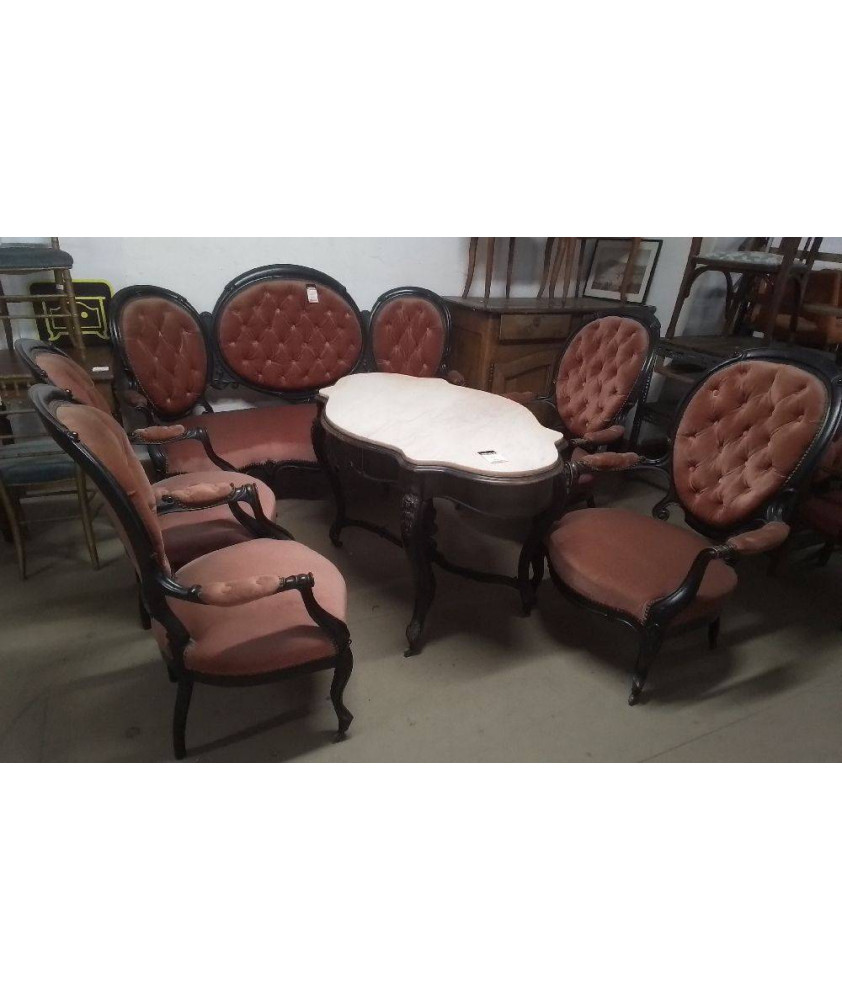 SALON NAPOLEON III  6 PIECES