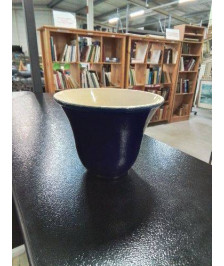 VASE ART DÉCO CÉRAMIQUE BLEU ANDRÉ BAUMANN