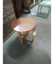 TABLE BASSE RONDE PLIANTE BOIS CLAIR