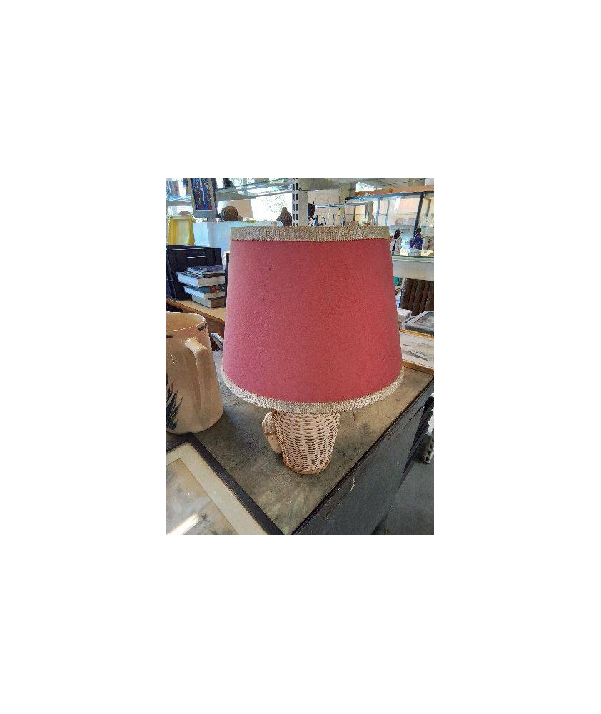LAMPE GAINÉ RÉSINE TRESSÉE AJ ROSE