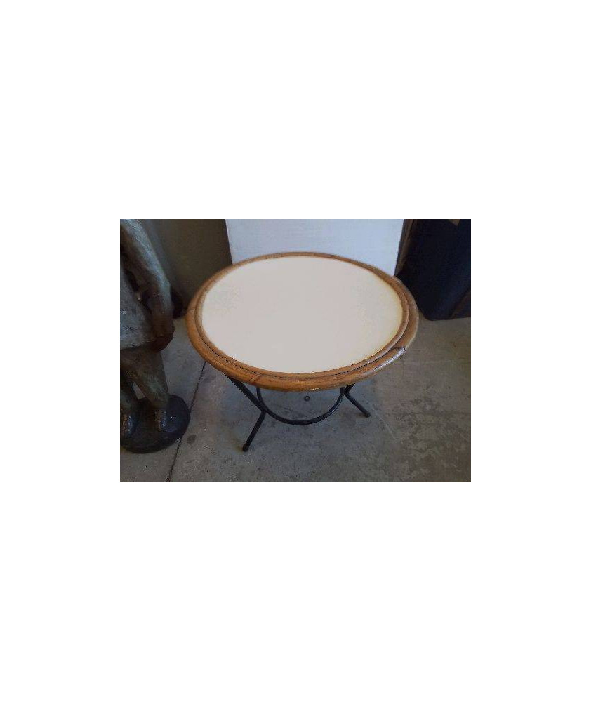 TABLE BASSE PIED EN FER 