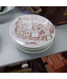 LOT 6 ASSIETTES VOCATIINS