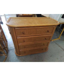 COMMODE EN ROTIN 