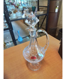 CARAFE CRISTAL TAILLÉ MAIN SOUFFLÉ BOUCHE 24% PLOMB