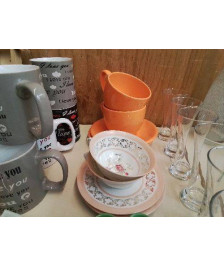 TASSE AVEC SOUCOUPE COLORÉ 