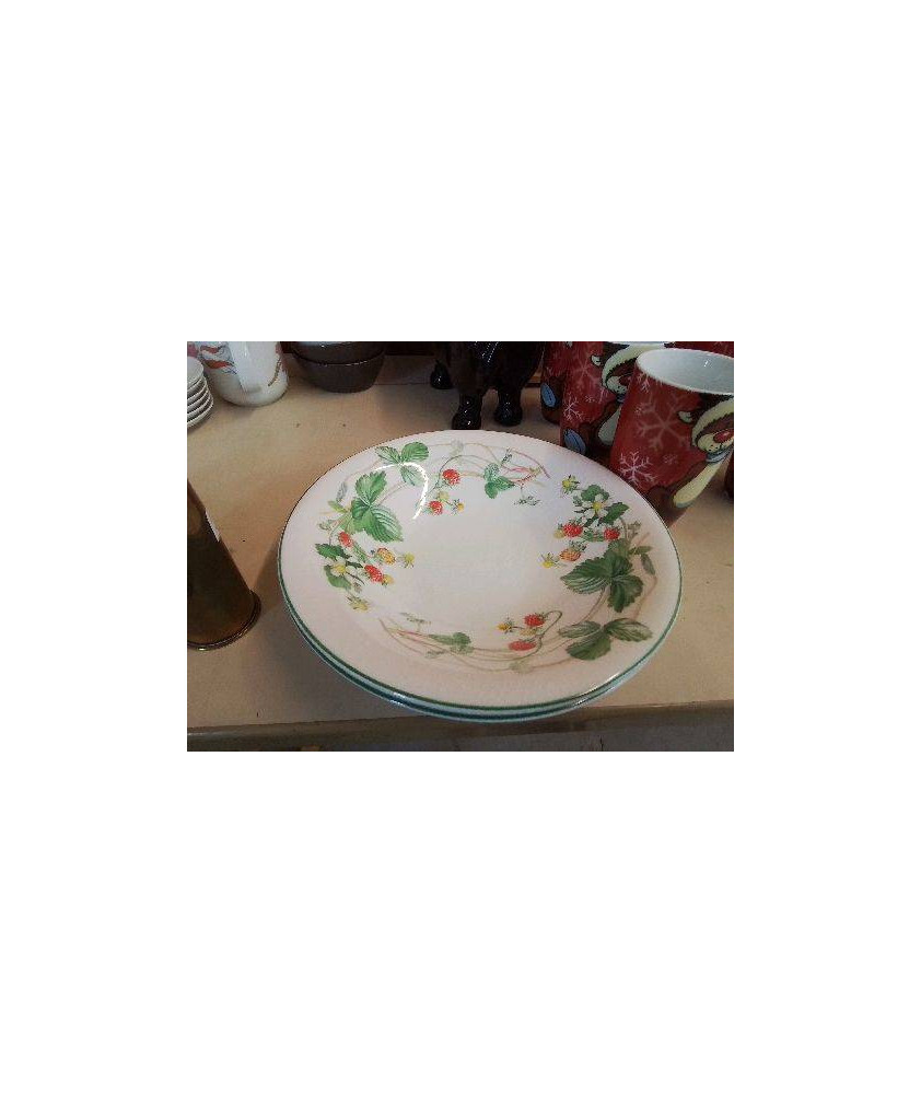DUO ASSIETTES CREUSE MOTIF FLORAL 